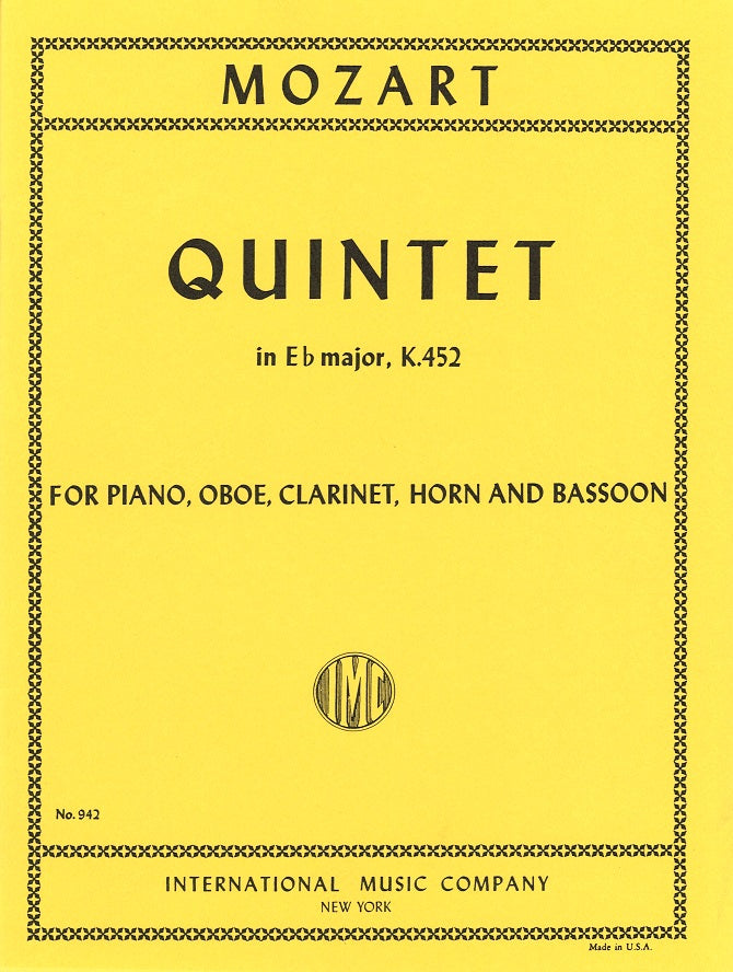 Mozart, Quintet KV 452 (Ob,Cl,Bn,Hn,Pf) (IMC)
