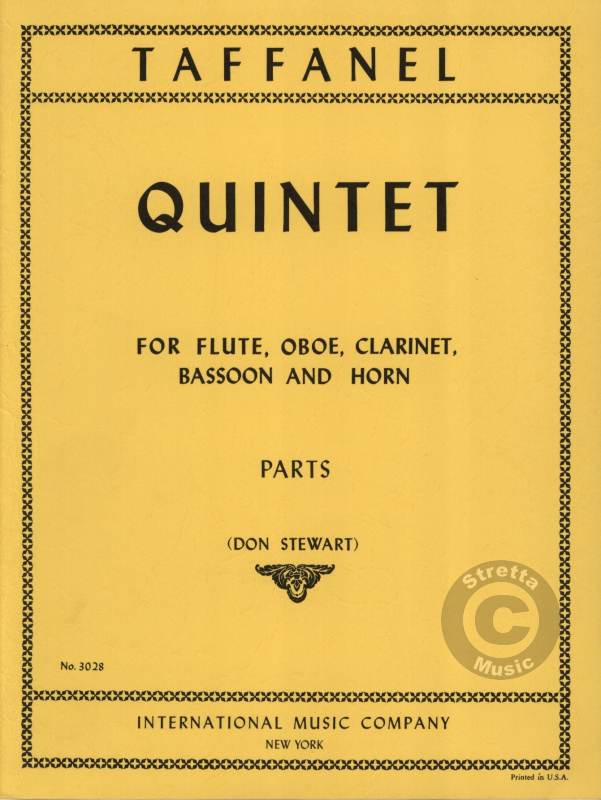 Taffanel, Quintet (Parts) (IMC)