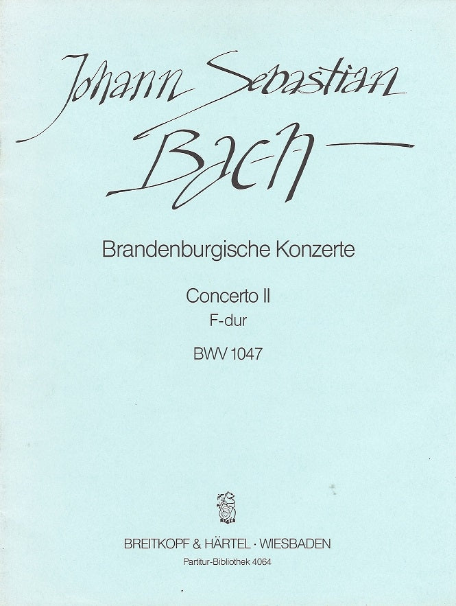 Bach, Brandenburg Concerto 2 Full Score (Breitkopf)