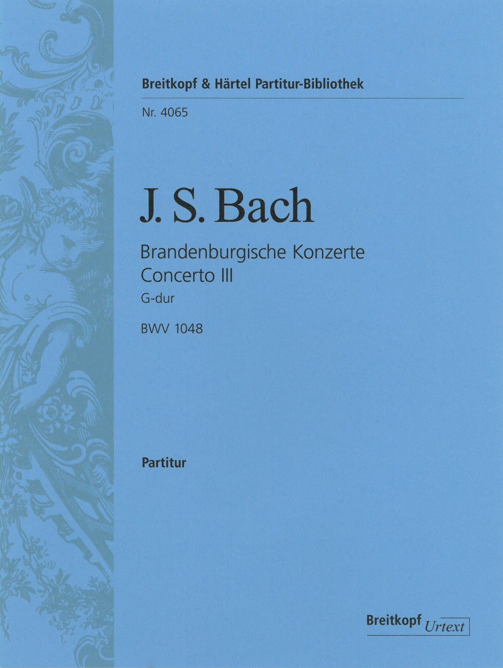 Bach, Brandenburg Concerto 3 (Partitur) (Breitkopf)