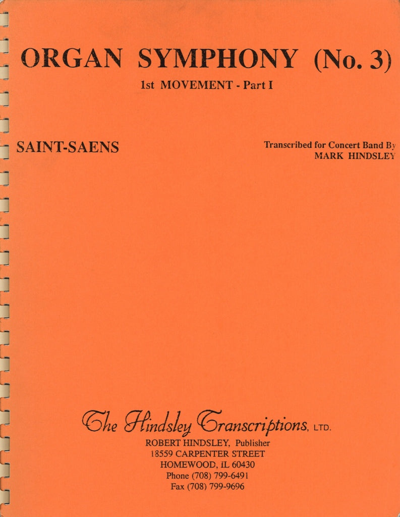 Saint-Saens, Symphony No.3, 1st movement (Hindsley)