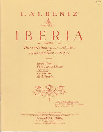 Albeniz, Iberia 3: Triana (Eschig)