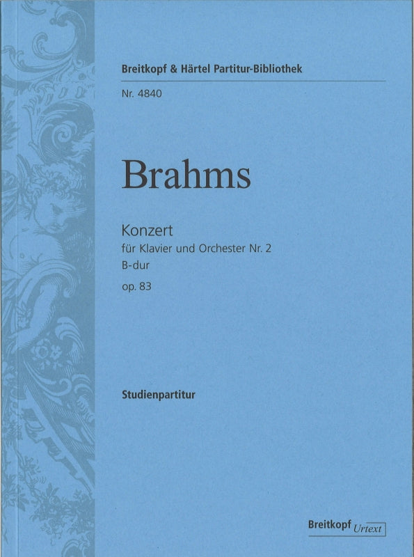 Brahms, Concerto for Piano No. 2, op. 83 (Breitkopf)