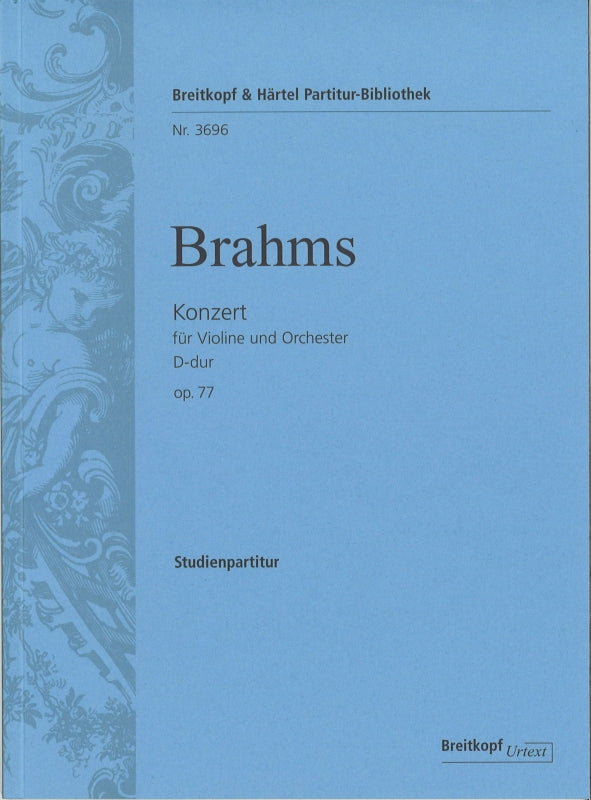 Brahms, Concerto for Violin in D, op. 77 (Breitkopf)