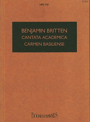 Britten, Cantata academica op. 62 (Boosey)