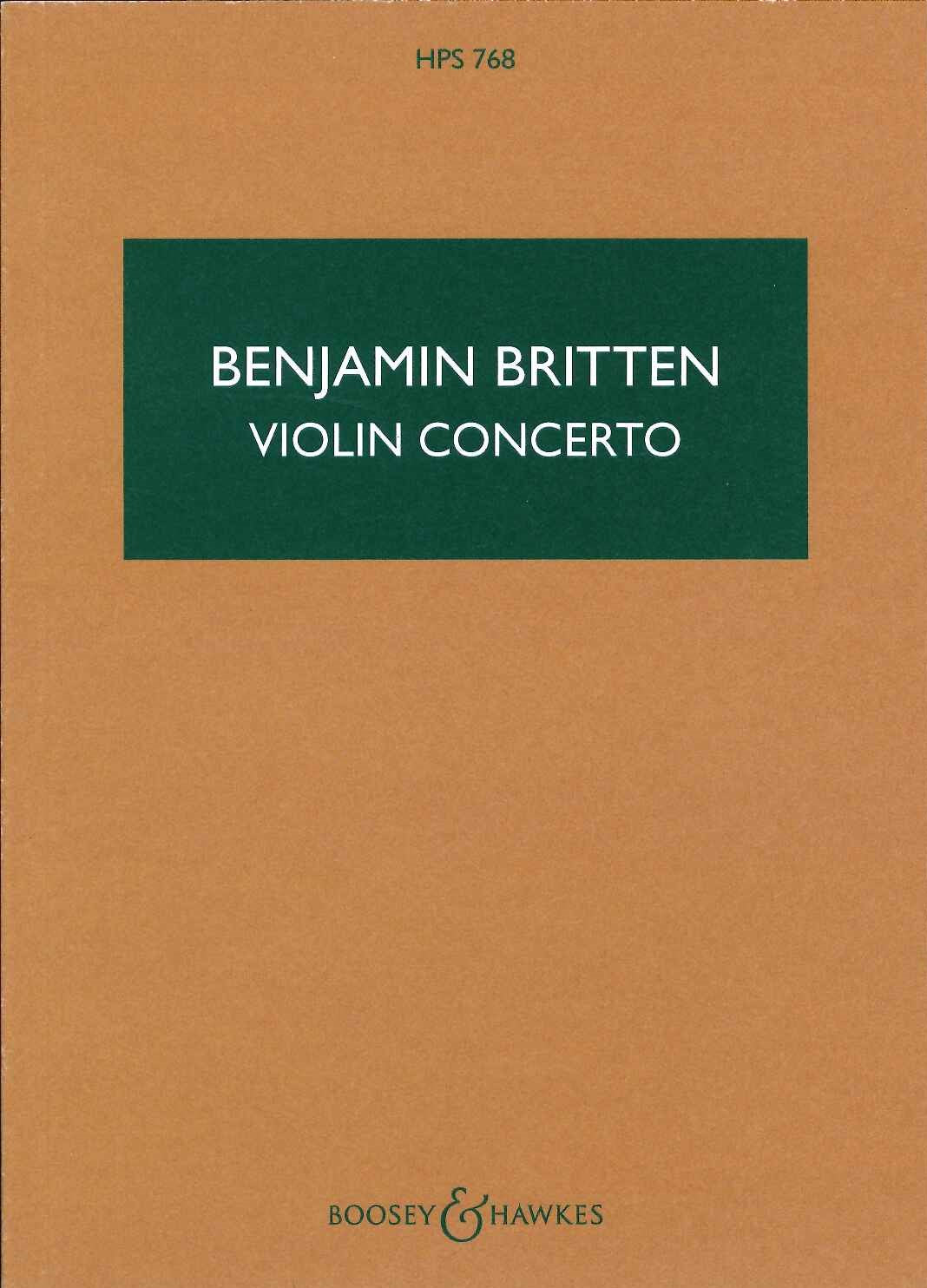 Britten, Concerto for Violin op. 15 (Boosey)