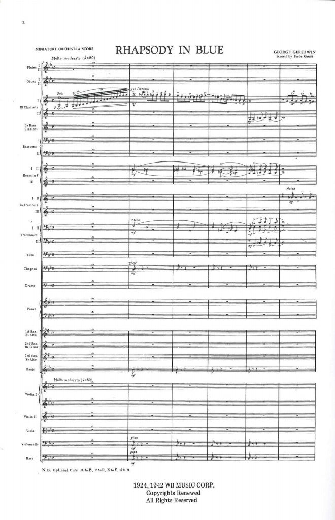 Gershwin, Rhapsody in Blue (Warner Bros.)