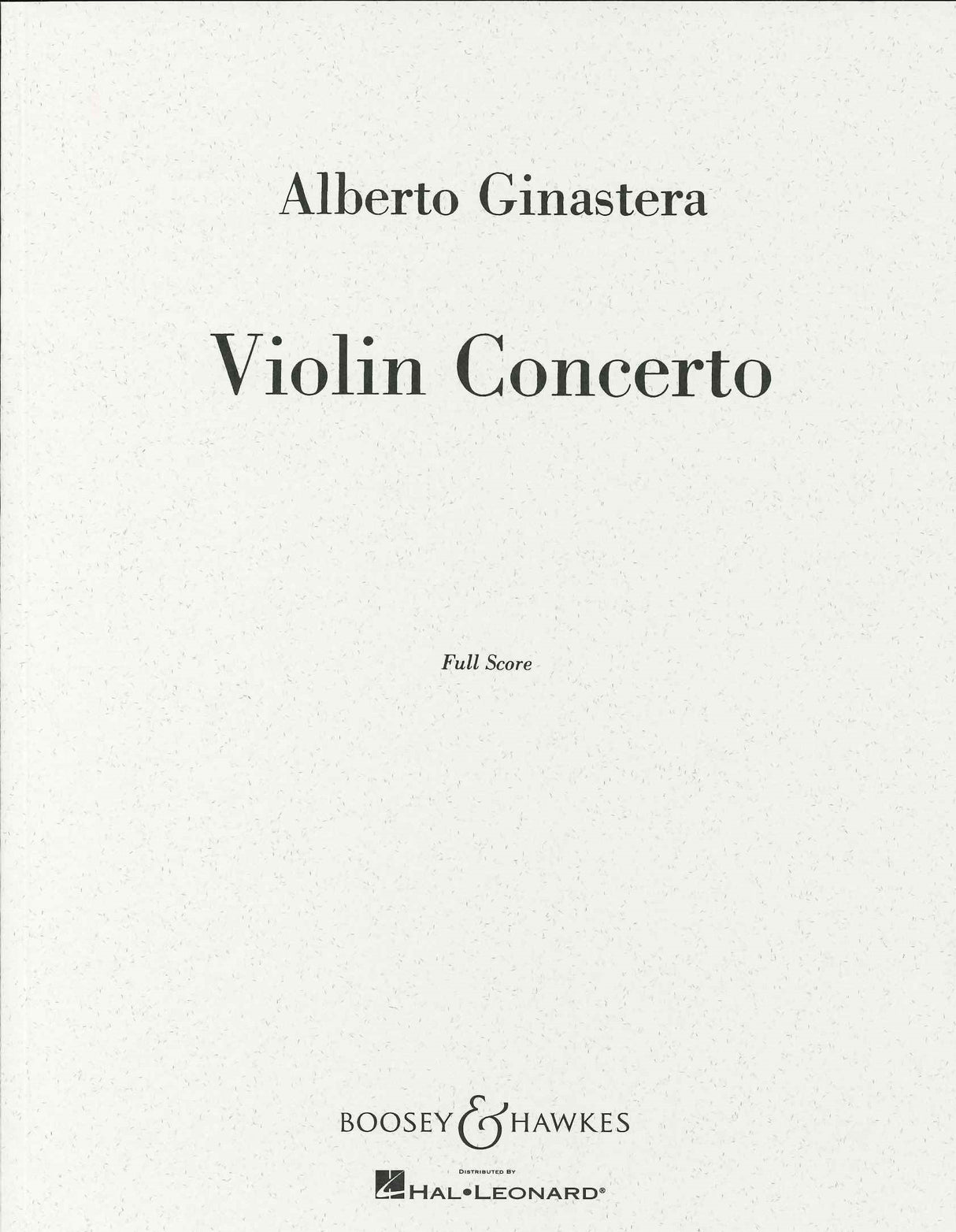 Ginastera, Concerto for Violin (Boosey)