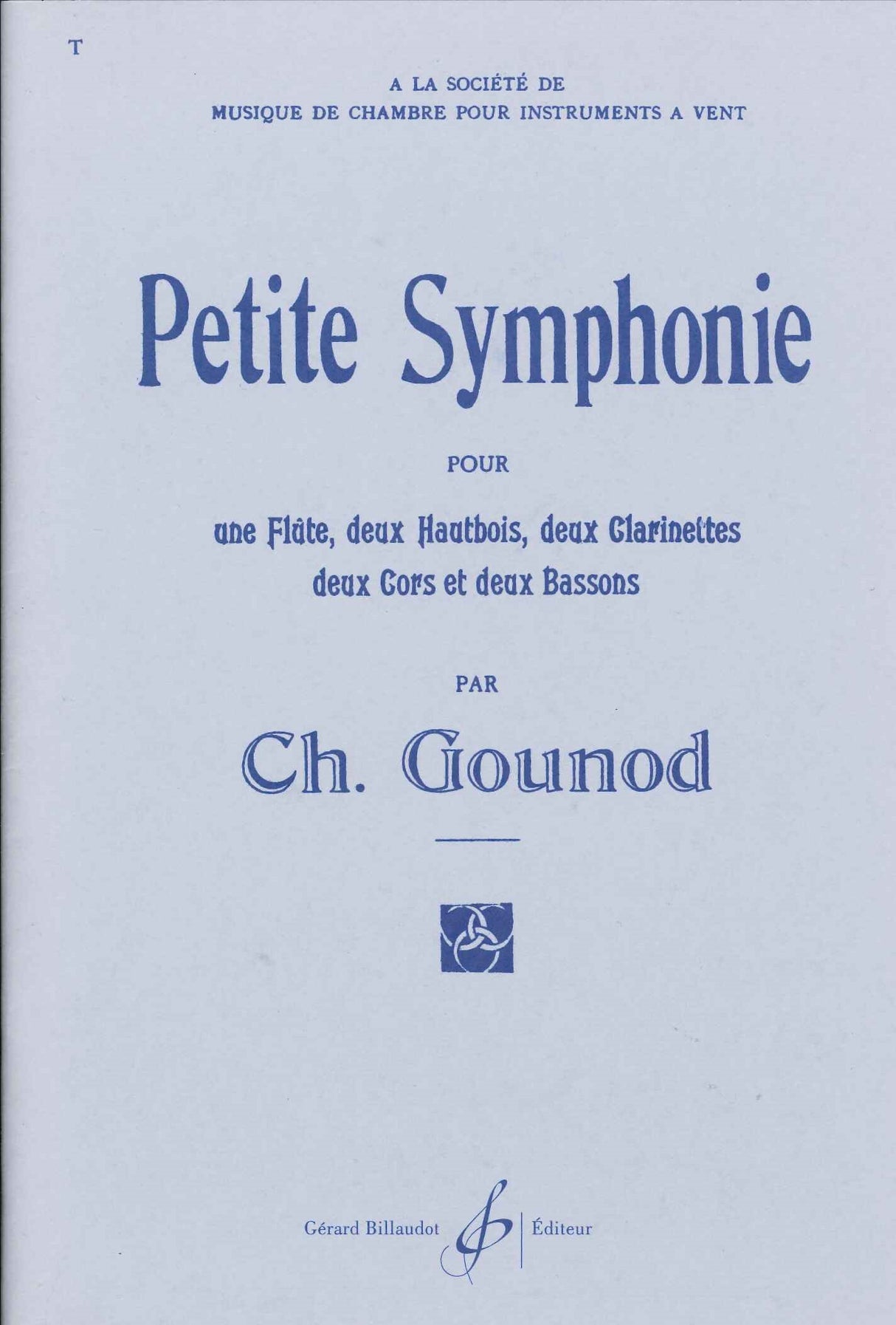 Gounod, Petite Symphonie (Score) (Billaudot)
