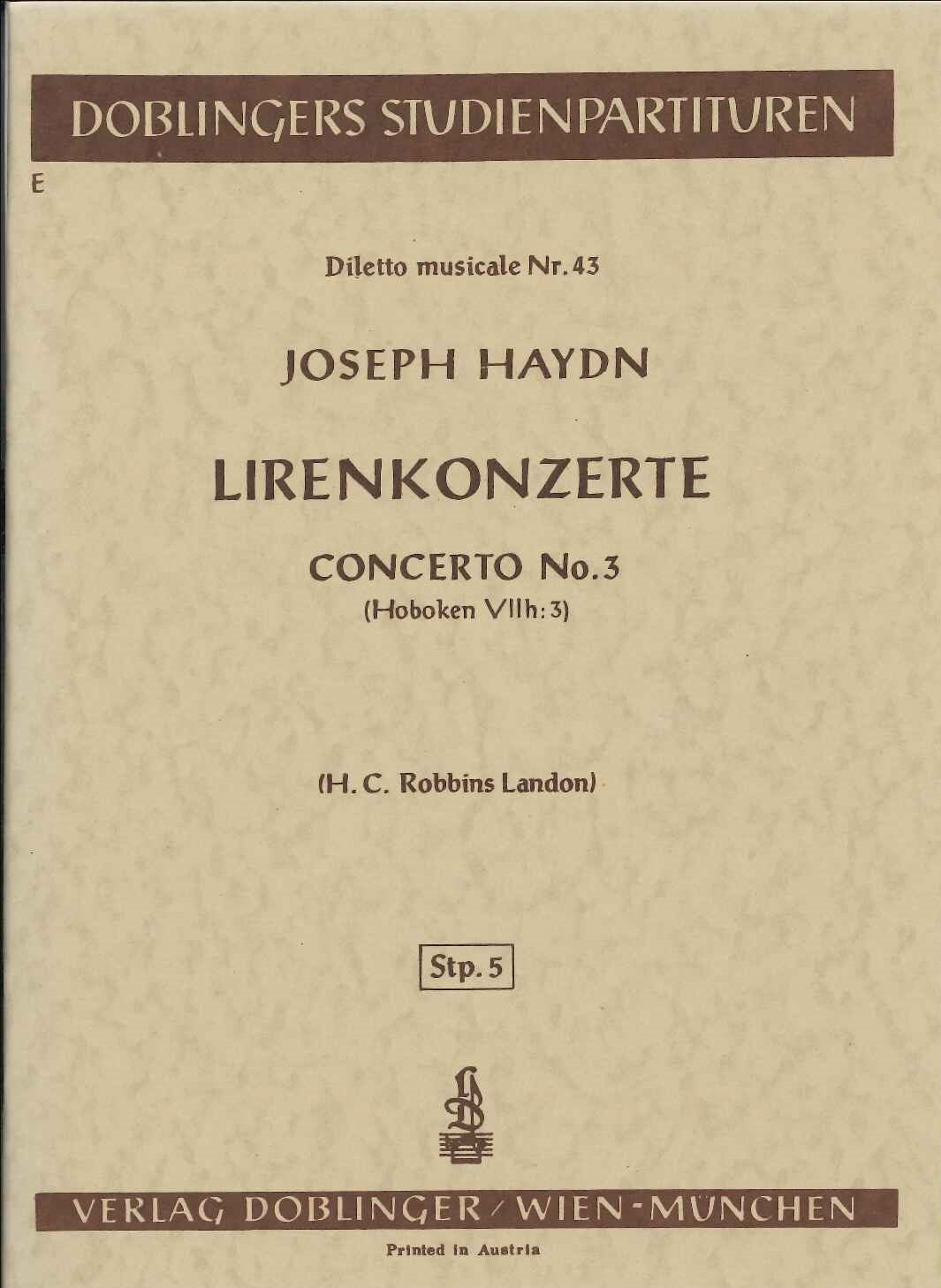 Haydn, Concerto Hob. 7h/3 in G (Doblinger)
