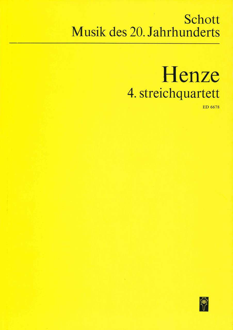 Henze, Streichquartett Nr. 4 (Schott)