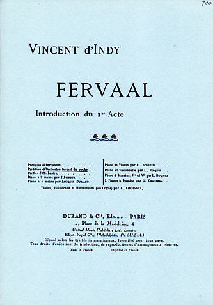 Indy,d', Fervaal, Introduction 1er acte (Durand)