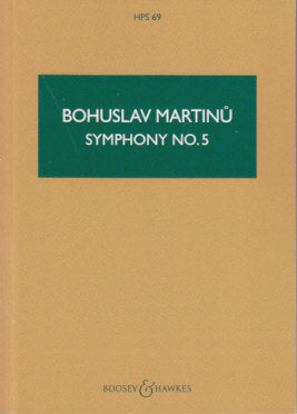 Martinu, Symphony No. 5 (Boosey)