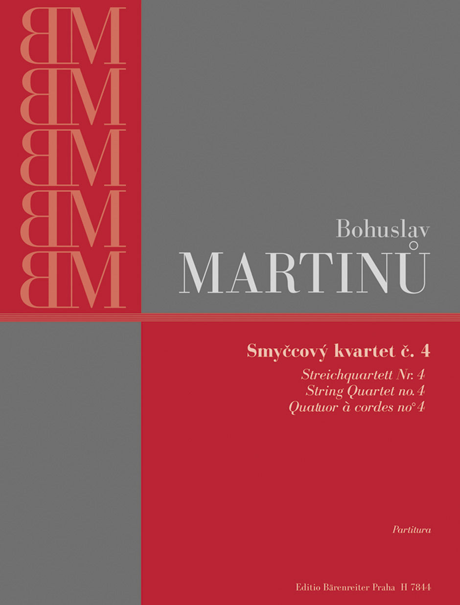 Martinu, String Quartet No. 4, H 256 (Supraphon)