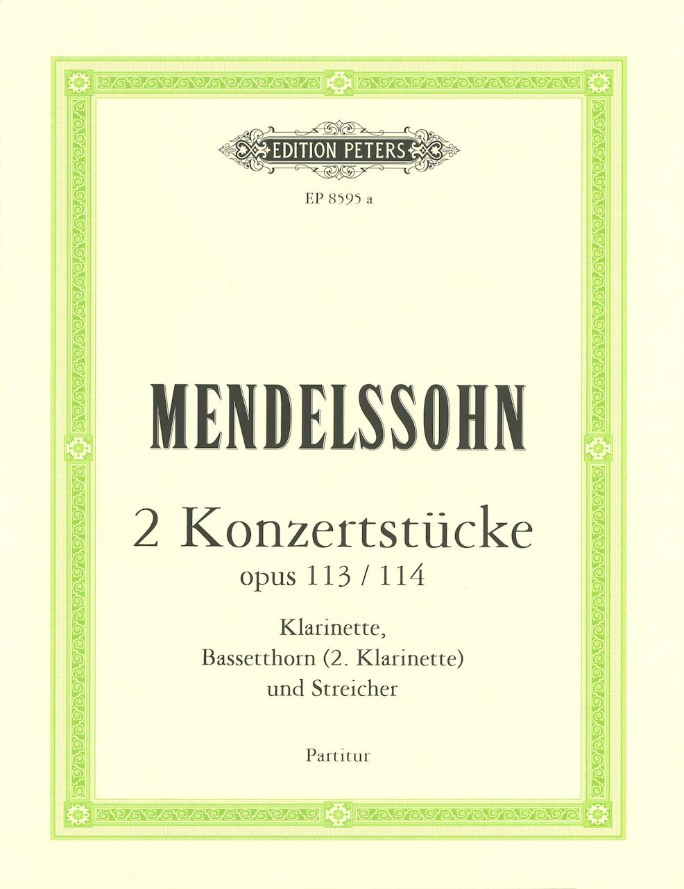 Mendelssohn, Konzertstucke op. 113, 114 (Peters)