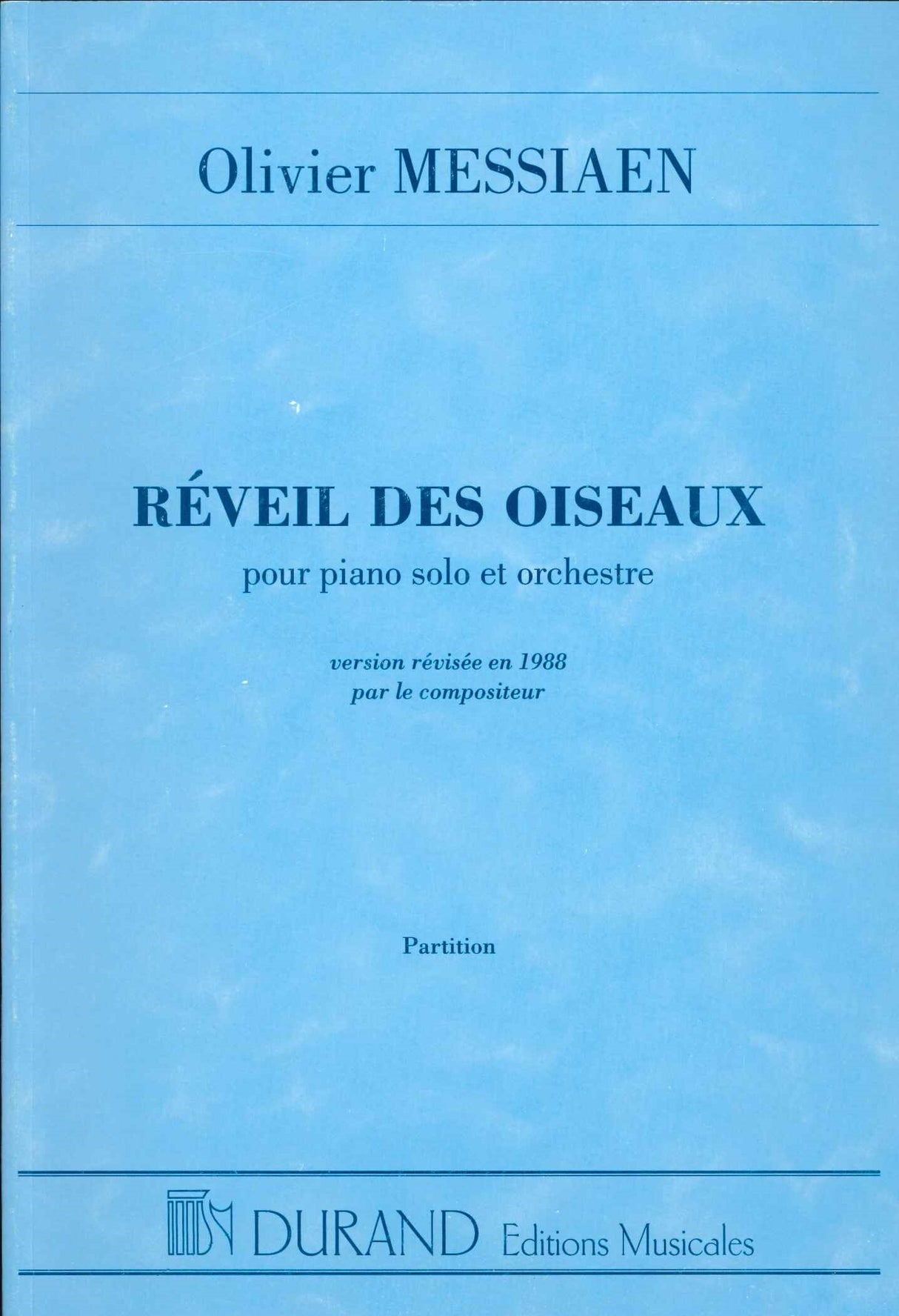 Messiaen, Reveil des oiseaux (Durand)
