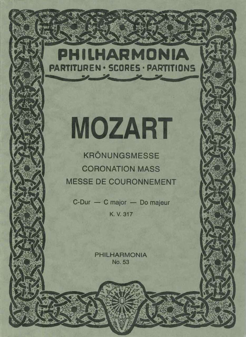 Mozart, Missa KV 317 in C 'Coronation' (Universal)