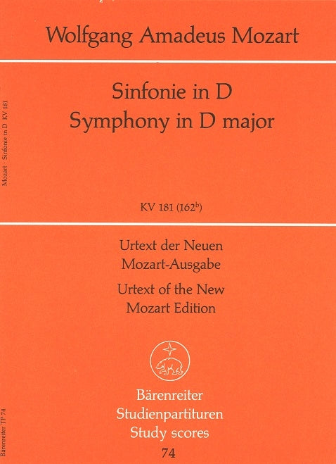 Mozart, Symphony No. 23 in D KV 181(162b (Barenreiter)