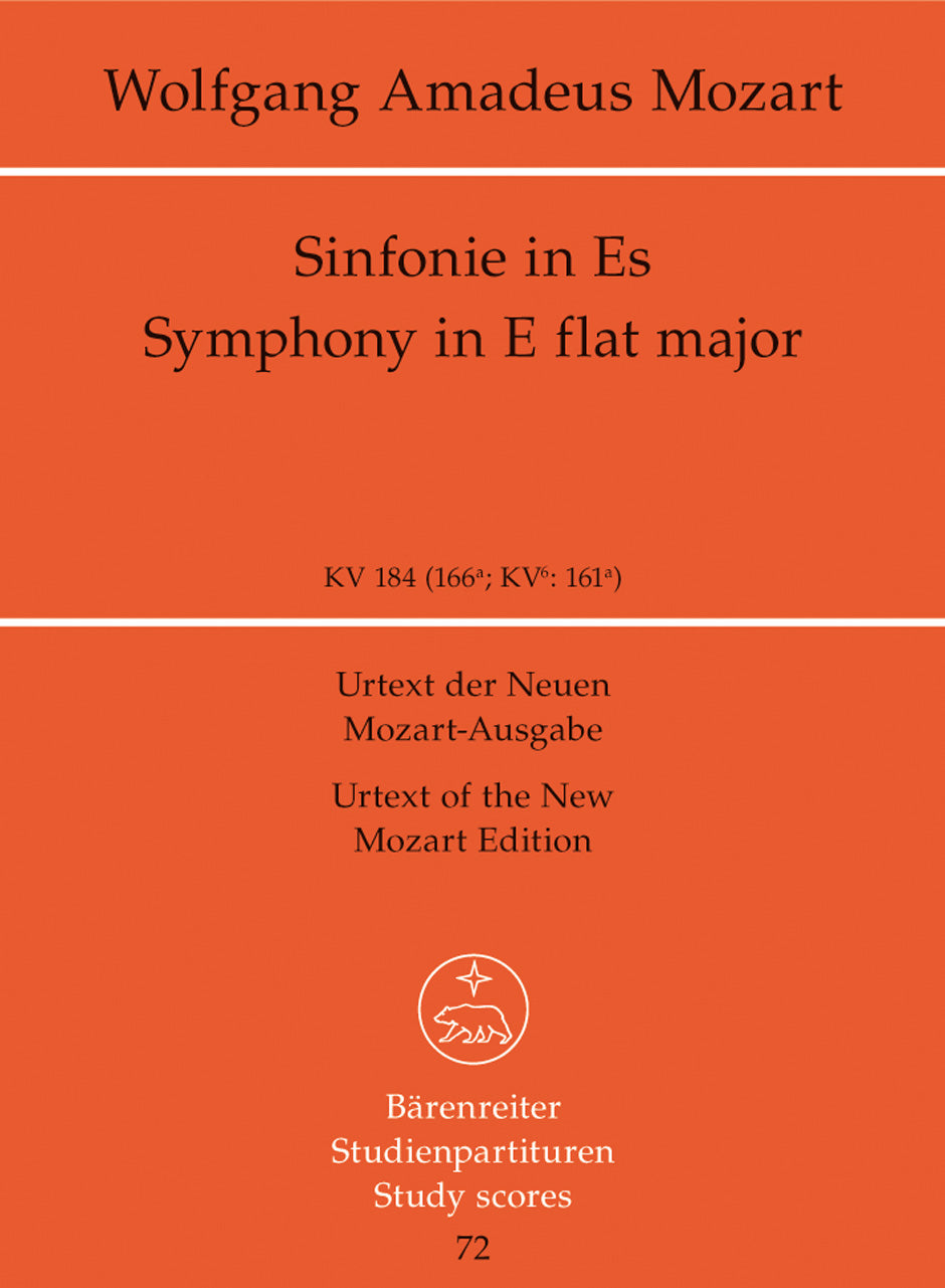 Mozart, Symphony No. 26 in Eb KV 184 (Barenreiter)