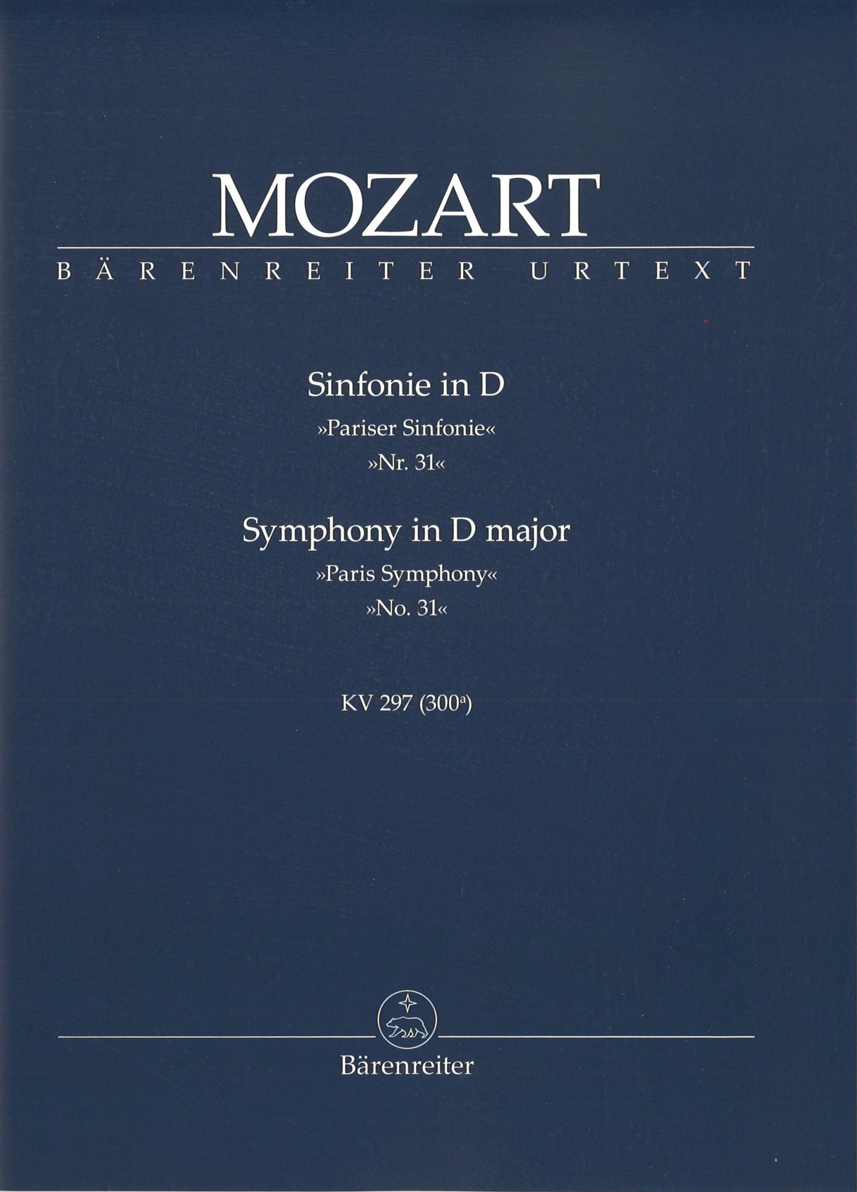 Mozart, Symphony No. 31 KV 297 'Paris' (Barenreiter)