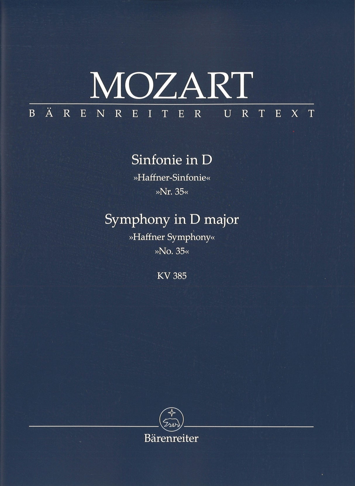 Mozart, Symphony No. 35 KV 385 'Haffner' (Barenreiter)