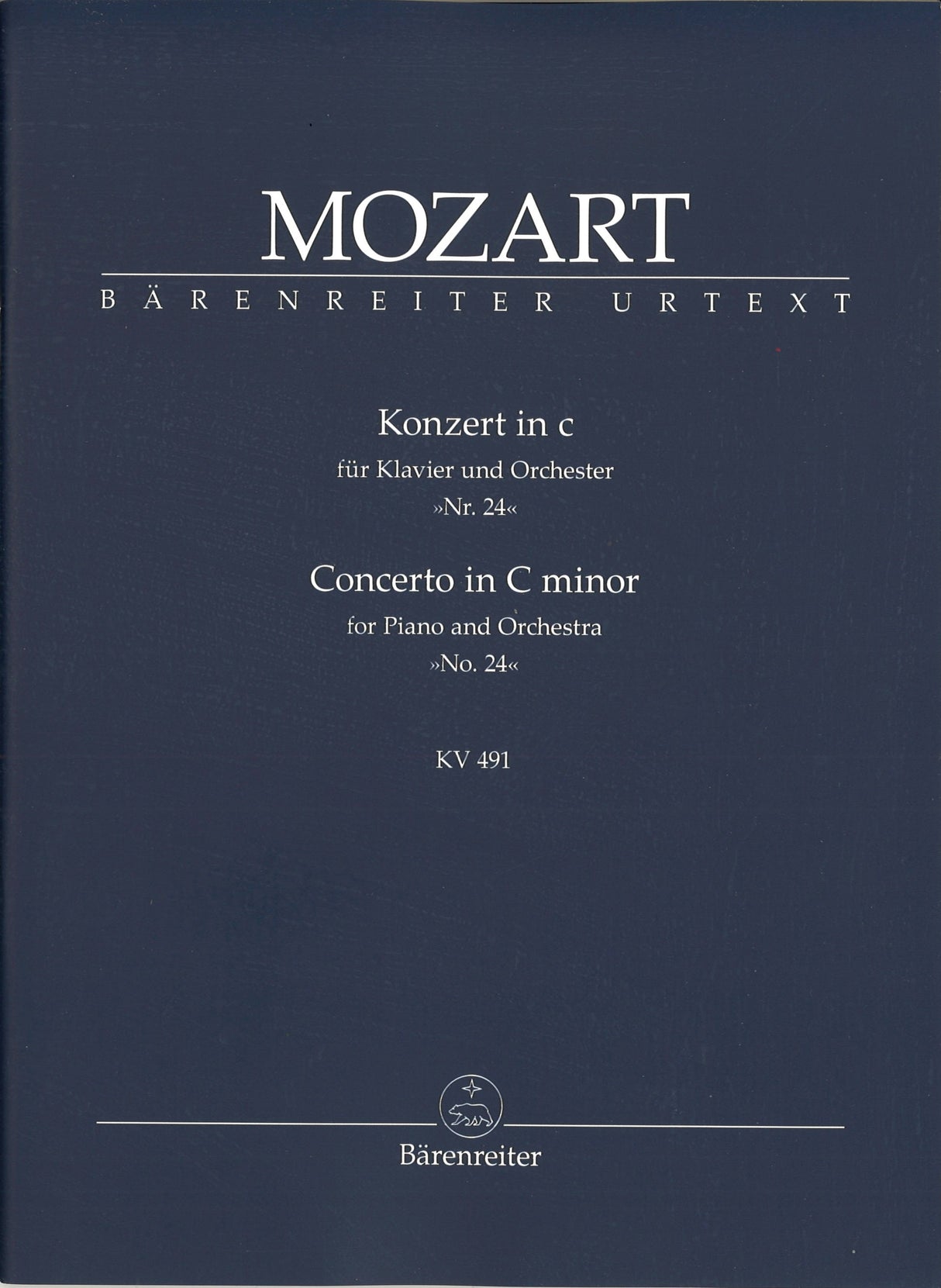 Mozart, Concerto for Piano KV 491 in c (Barenreiter)