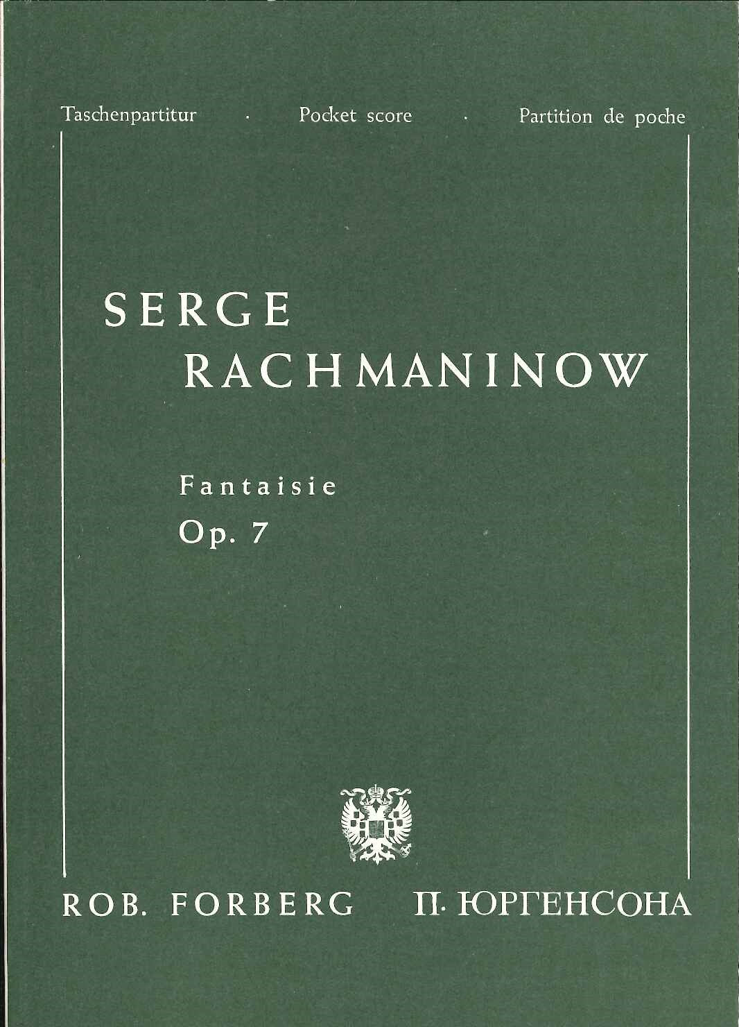 Rachmaninov, Fantasie 'Der Fels' op. 7 (Forberg)