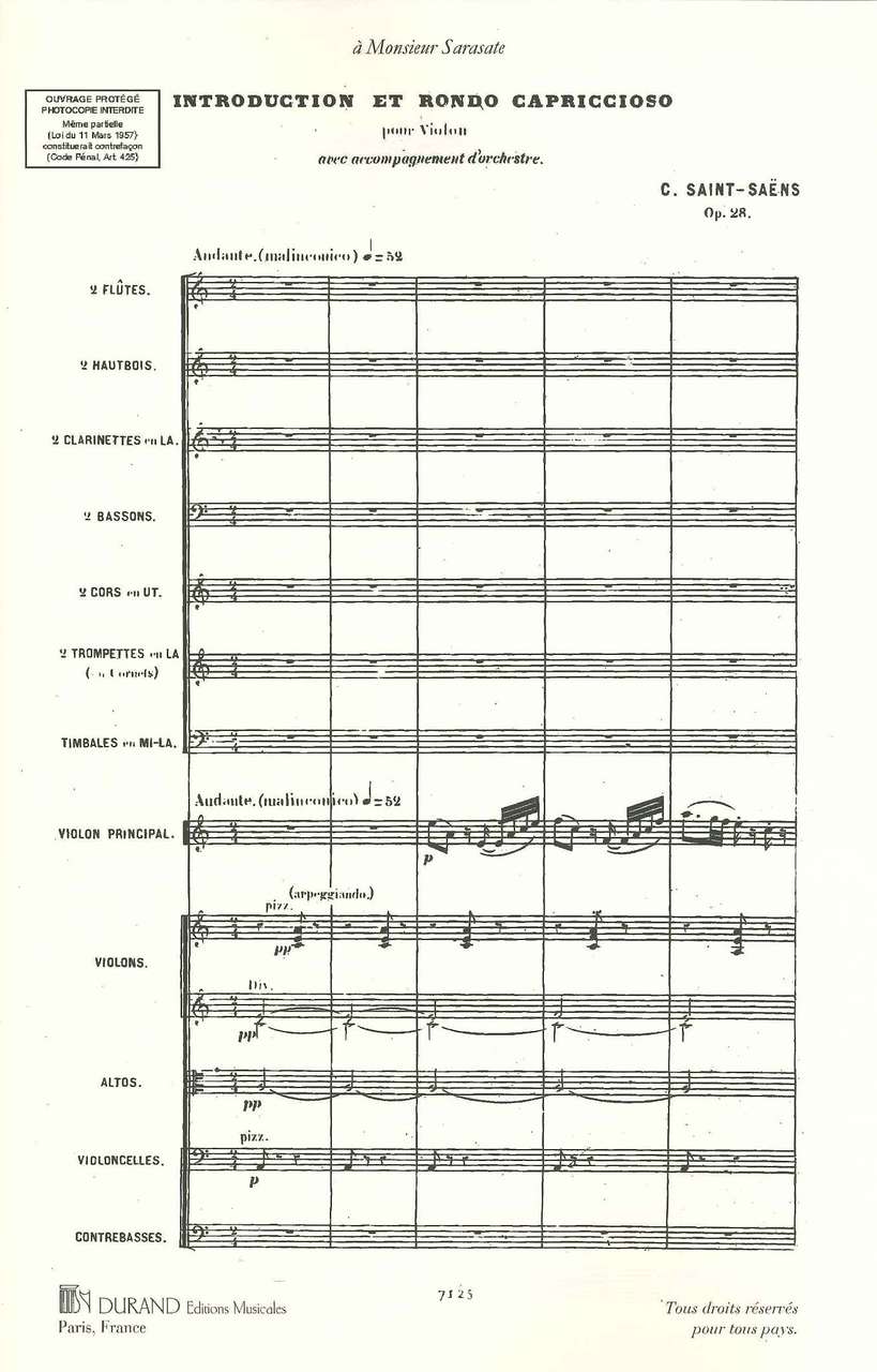 Saint-Saens, Introduction & Rondo capric (Durand)