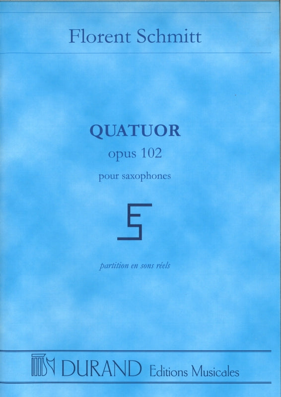 Schmitt, Quatuor de sax. Study Score (Durand)