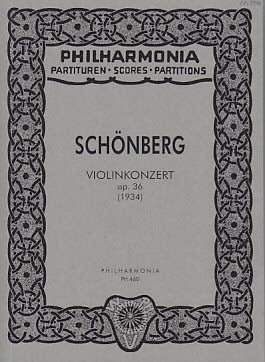 Schonberg, Concerto for Violin op. 36 (Universal)
