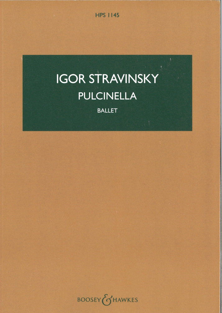 Stravinsky, Pulcinella, Complete Ballet (Boosey)