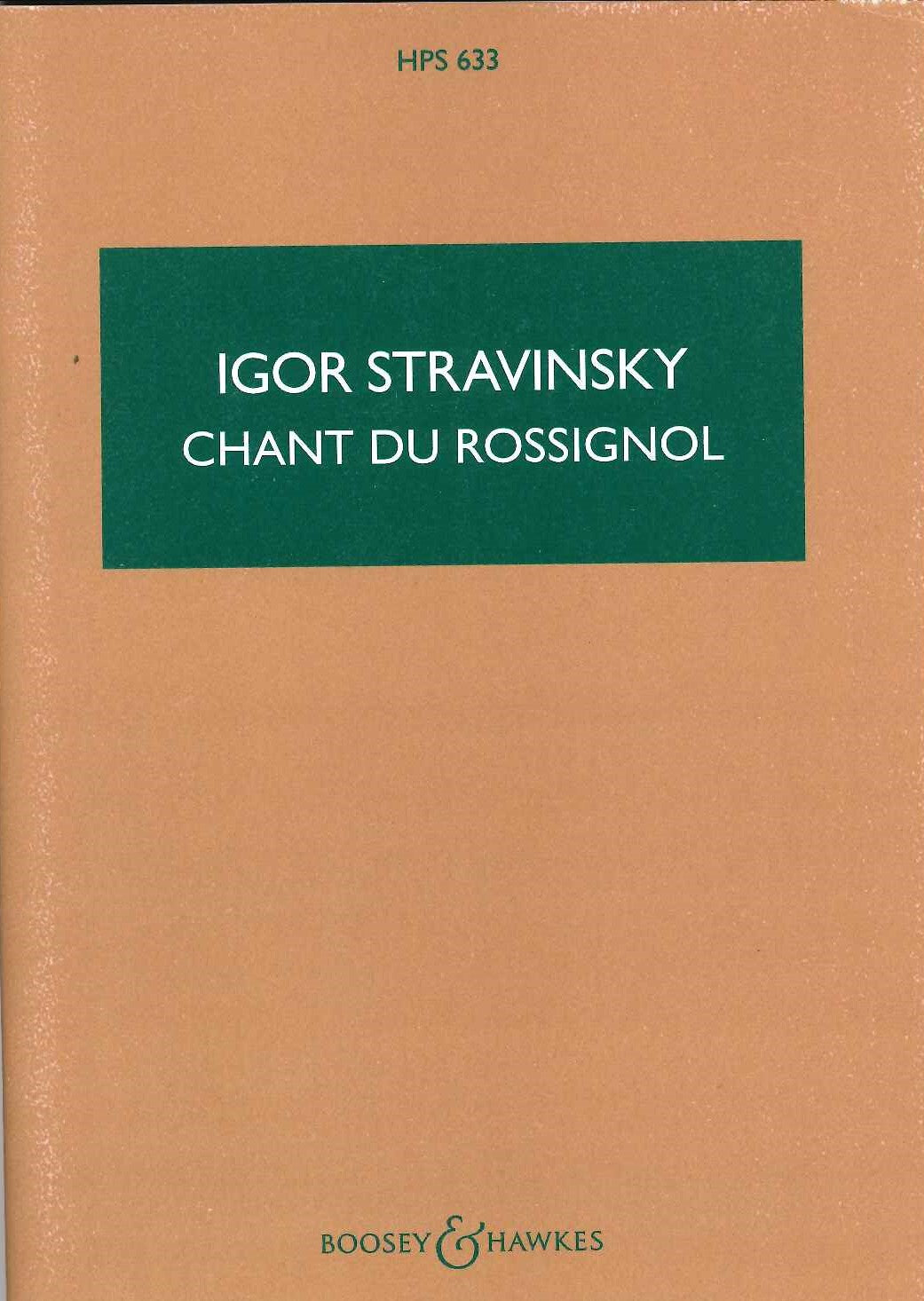 Stravinsky, Chant du rossignol (Boosey)