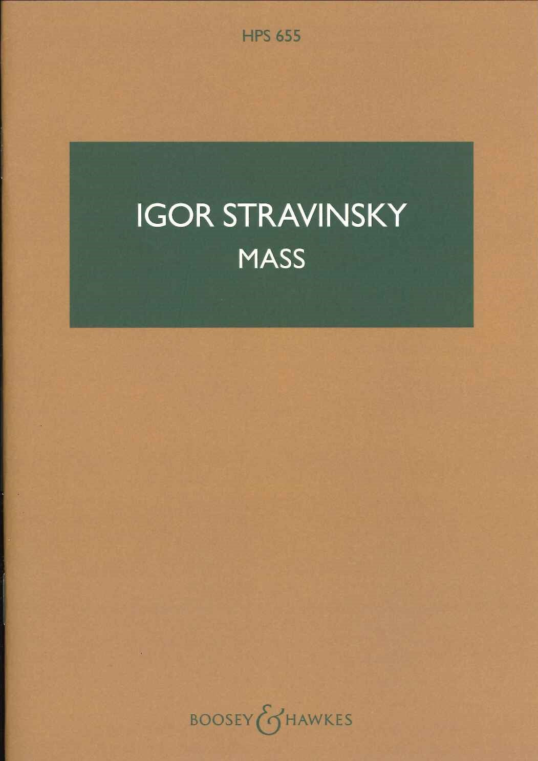 Stravinsky, Mass (Boosey)