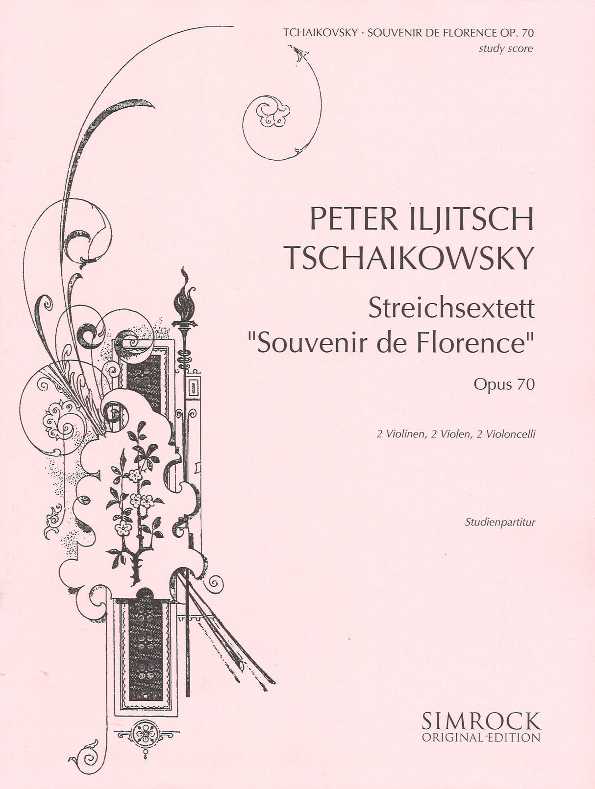 Tchaikovsky, Souvenir de Florence op. 70 (Simrock)