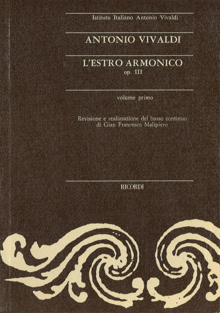 Vivaldi, op. 3 L'estro armonico I (Ricordi)