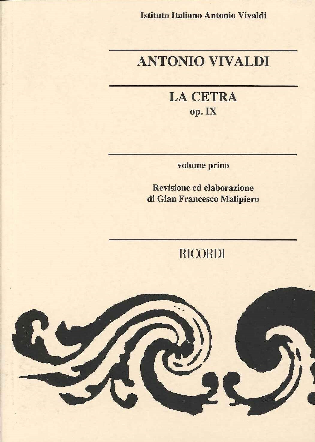 Vivaldi, op. 9 La cetra I (Ricordi)