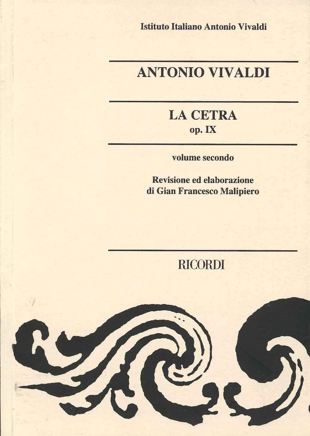 Vivaldi, op. 9 La cetra II (Ricordi)