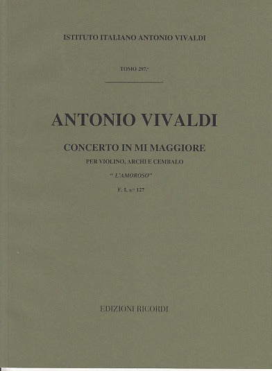 Vivaldi, Concerto in E RV 271 L'amoroso (Ricordi)