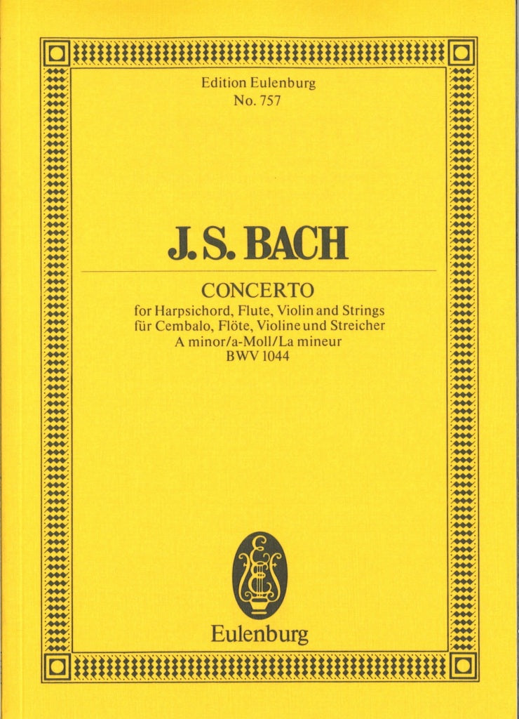 Bach, Concerto BWV 1044 in a (Hpd,Vn,Fl) (Eulenburg)