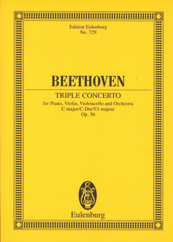 Beethoven, Concerto op. 56 in C 'Triple' (Eulenburg)