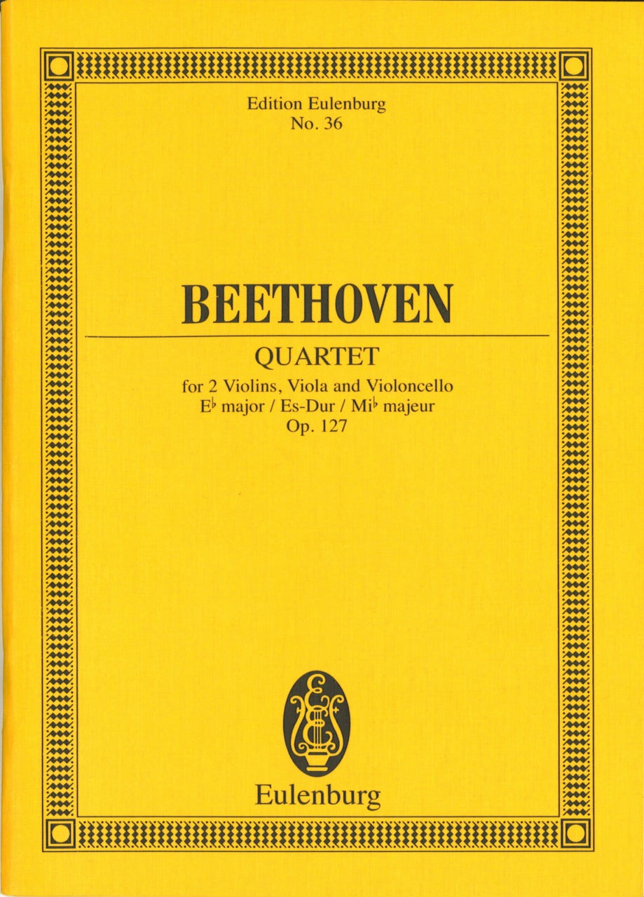 Beethoven, String Quartet op.127 in Eb (Eulenburg)