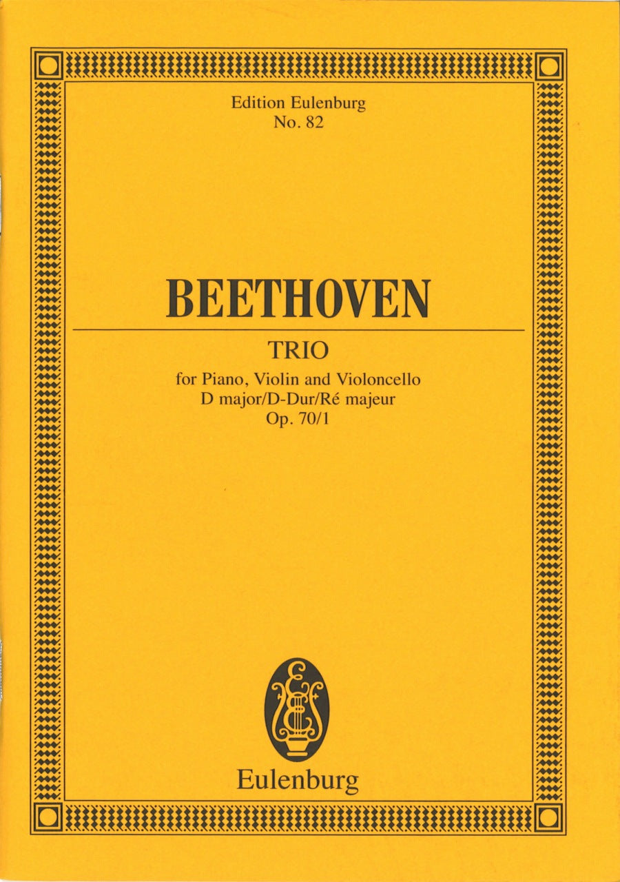 Beethoven, Piano Trio op. 70/1 'Ghost' (Eulenburg)