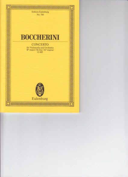 Boccherini, Concerto for Vc in Bb G 482 (Eulenburg)