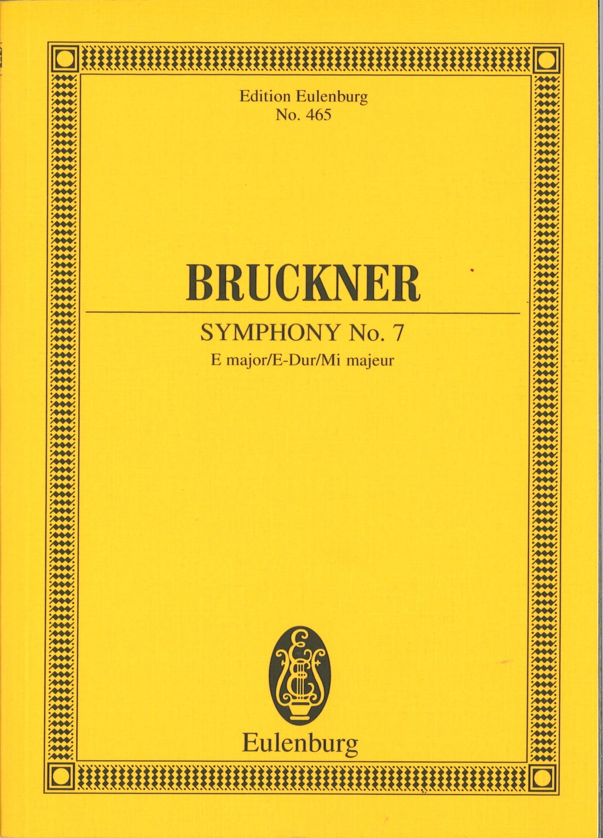 Bruckner, Symphony No. 7 E major (Nowak) (Eulenburg)