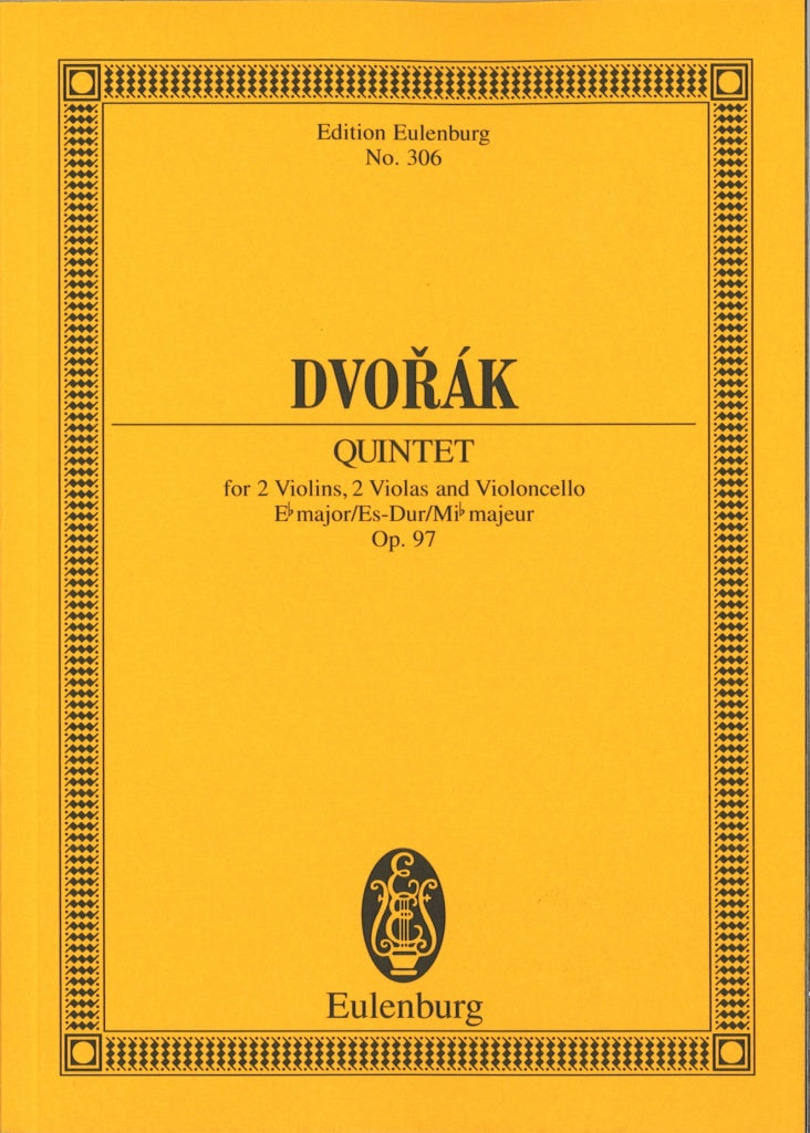 Dvorak, String Quintet op. 97 in Eb (Eulenburg)