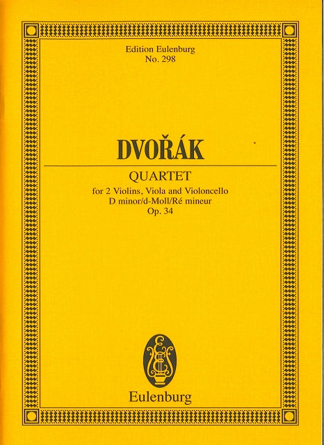 Dvorak, String Quartet No. 9 in d op. 34 (Eulenburg)