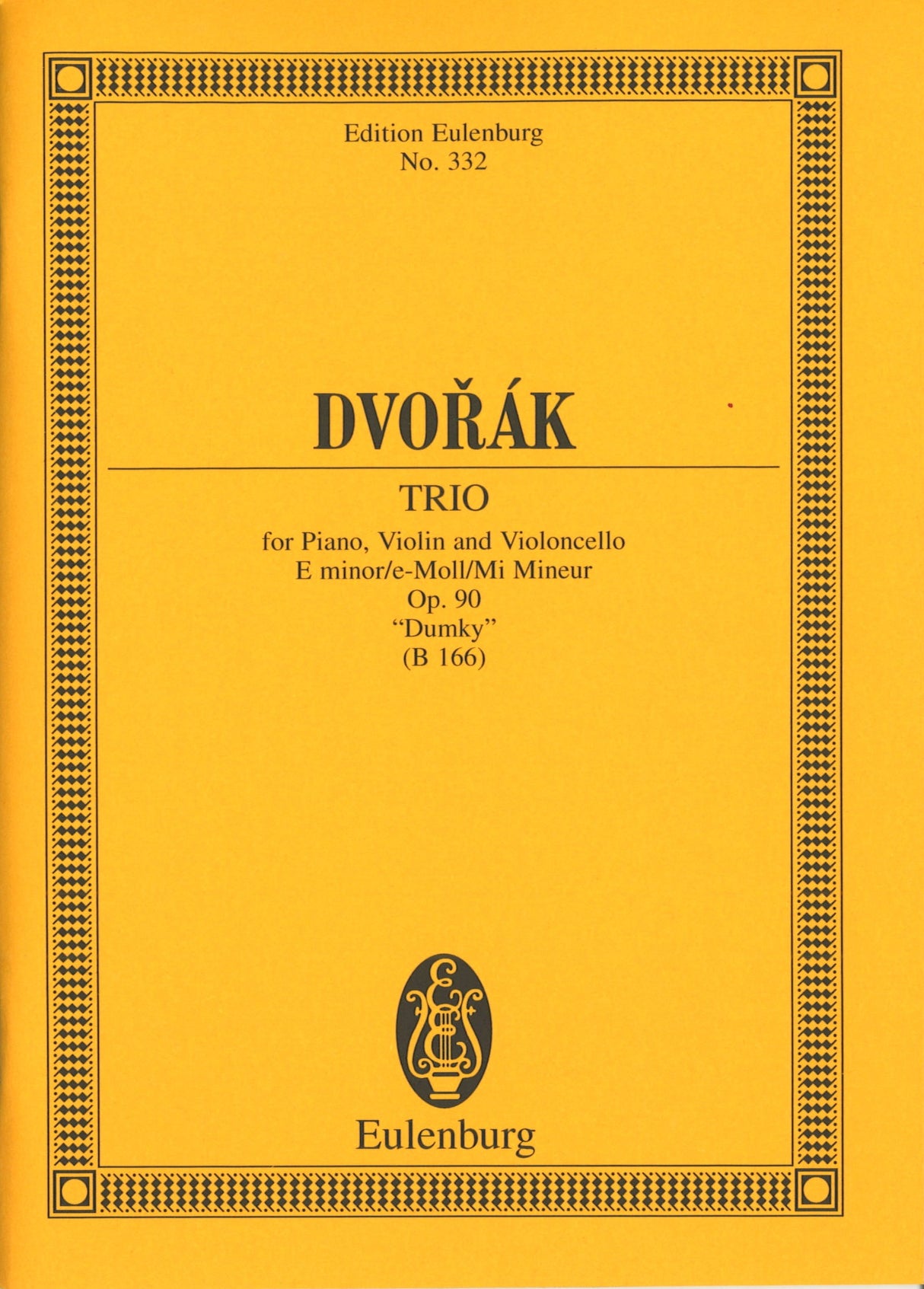 Dvorak, Piano Trio op. 90 'Dumky' (Eulenburg)