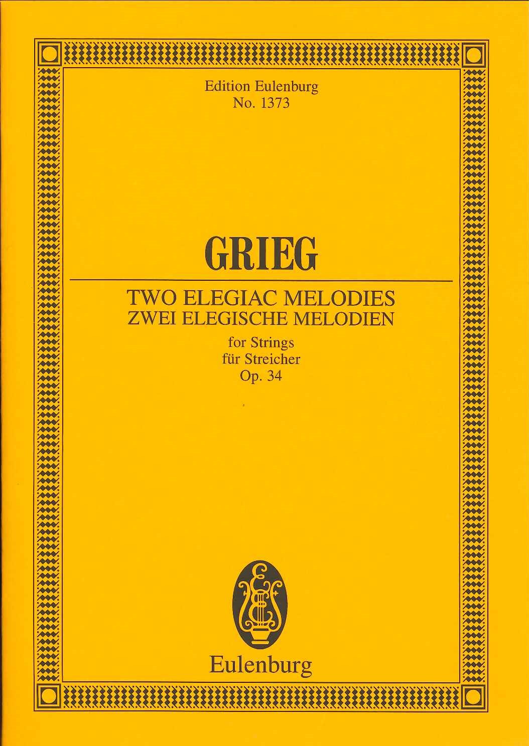 Grieg, 2 Elegiac Melodies op. 34 (Eulenburg)