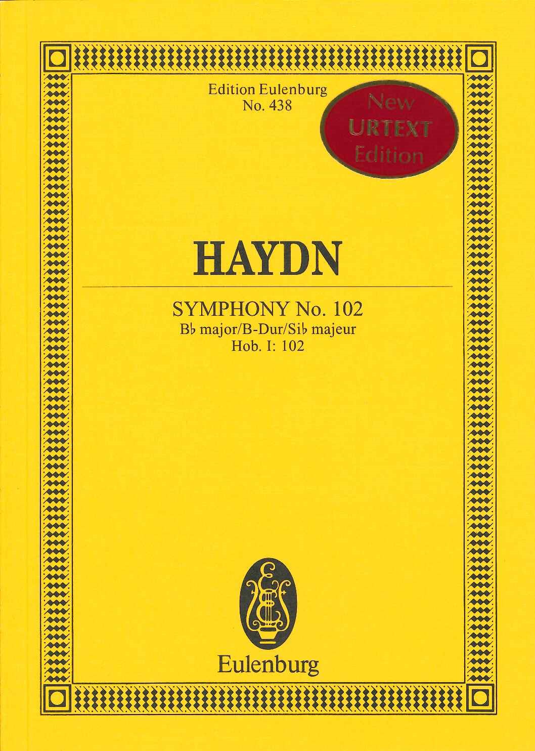 Haydn, Symphony No.102 in Bb (Newstone) (Eulenburg)