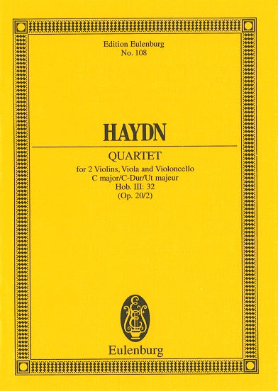 Haydn, String Quartet op. 20/2 in C (Eulenburg)